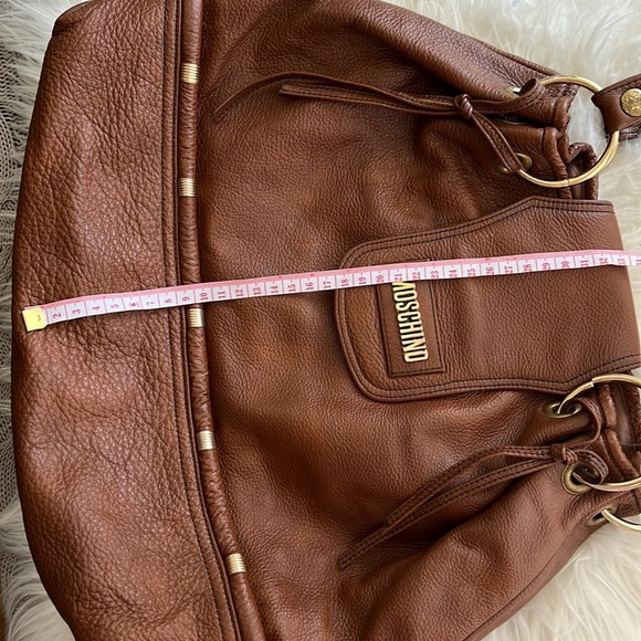 Moschino brown leather shoulder bag - Picture 10 of 10